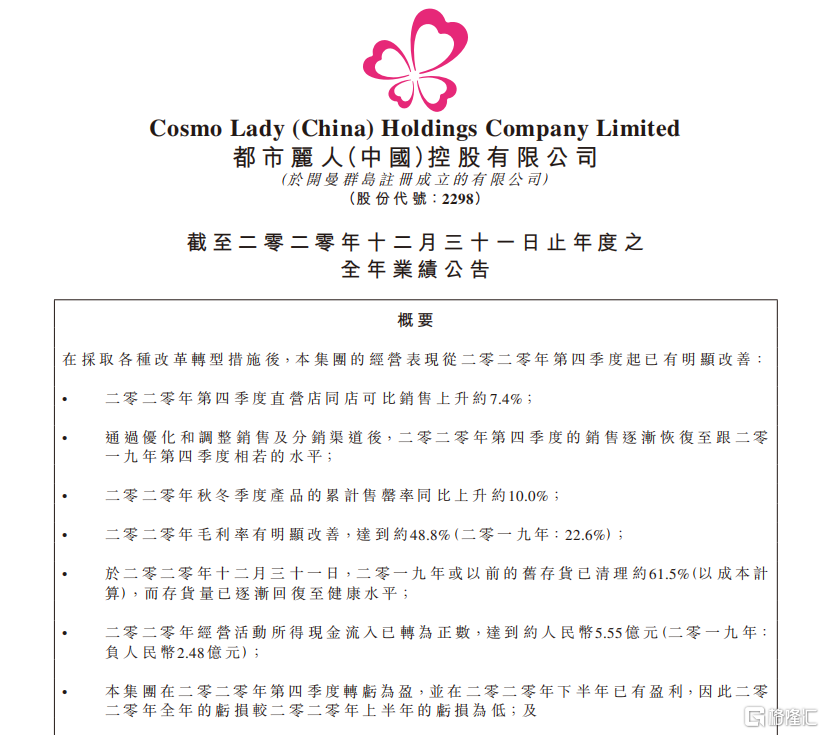 基本面反转 国民内衣都市丽人将如何继续推进品牌转型?