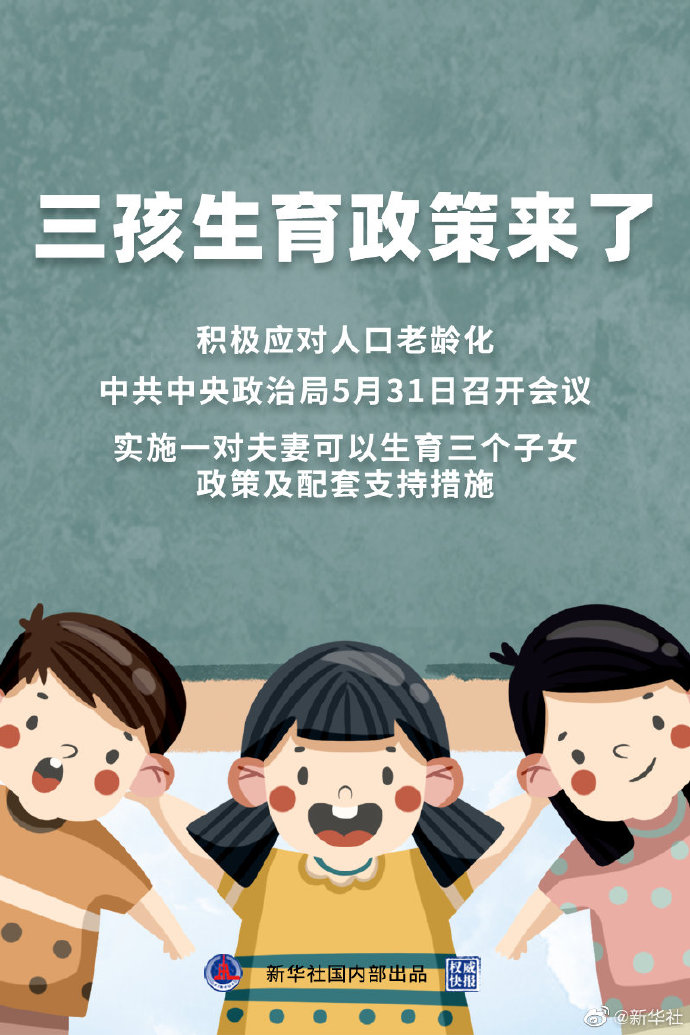 重磅!中央政治局:实施一对夫妻可以生育三个子女政策!三胎概念股集体“嗨”了!