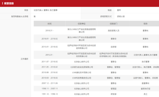 雷军进军私募!旗下公司刚完成备案